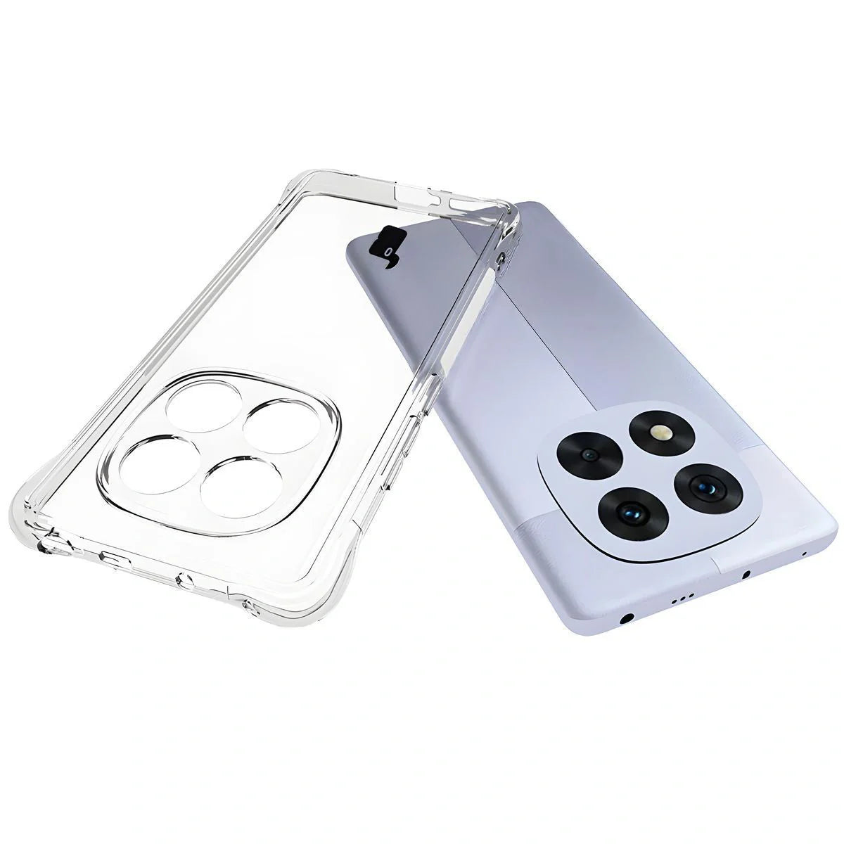 Handyhülle + 2x Folie für Xiaomi Redmi Note 14 Pro 4G, Bizon Case Clear Pack, Transparent