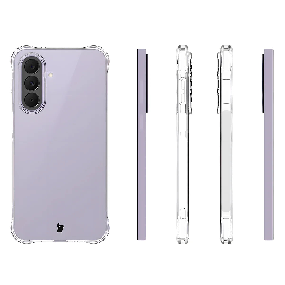 Schutzhülle + 2x gehärtetes Glas für Galaxy A27 5G, Bizon Case Clear Pack, Transparent