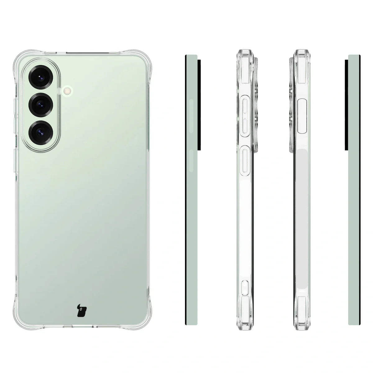 Schutzhülle + 2x gehärtetes Glas für Galaxy S26 Plus, Bizon Case Clear Pack, Transparent