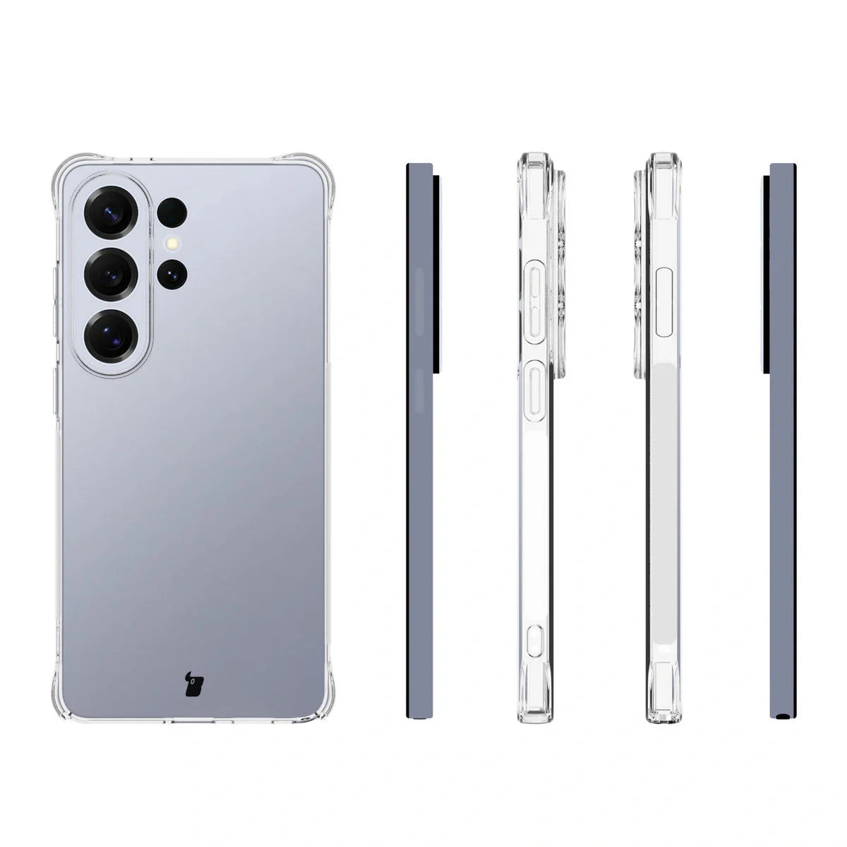 Schutzhülle + 2x gehärtetes Glas für Galaxy S26 Ultra, Bizon Case Clear Pack, Transparent