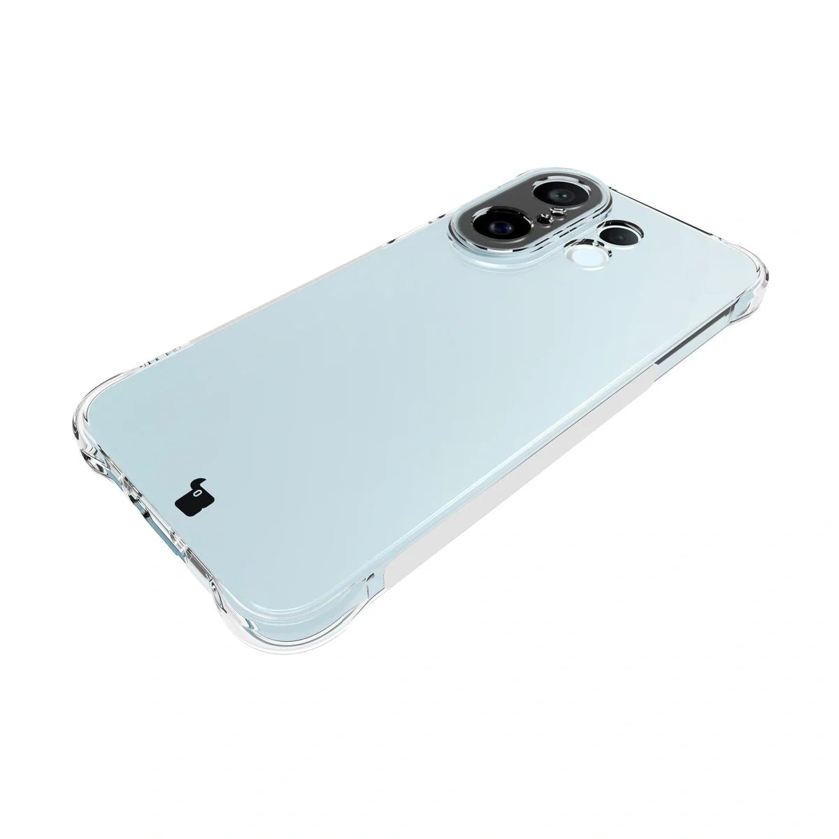 Handyhülle + 2x Folie für Vivo X200 FE, Bizon Case Clear Pack, Transparent