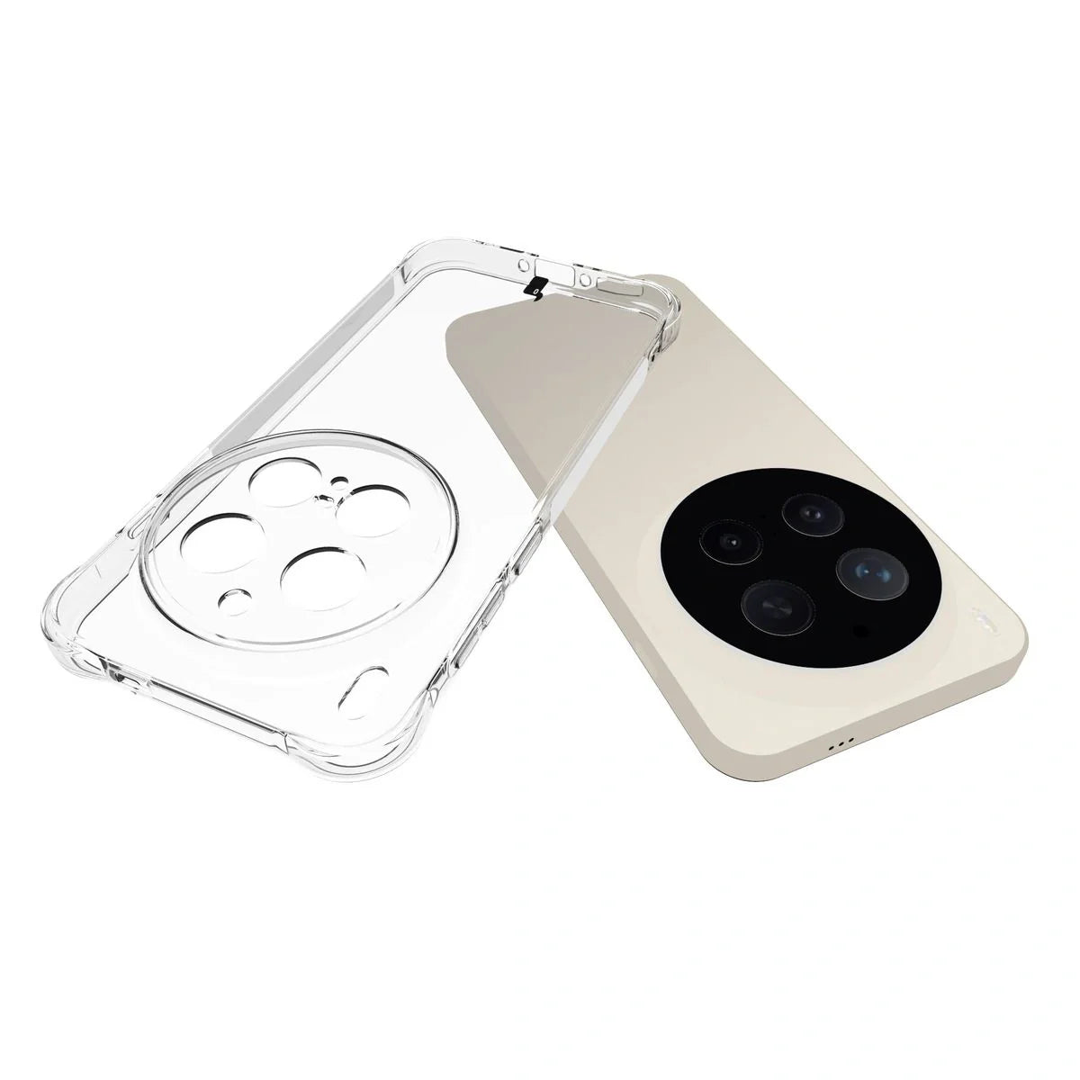 Handyhülle + 2x Folie für Vivo X300 Pro, Bizon Case Clear Pack, Transparent
