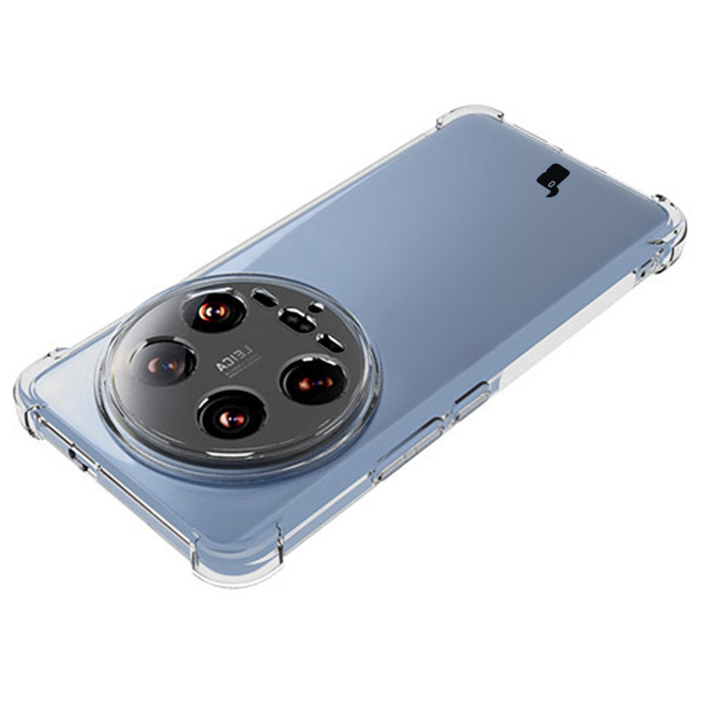 Schutzhülle + 2x Folie für Xiaomi 14 Ultra, Bizon Case Clear Pack, Transparent