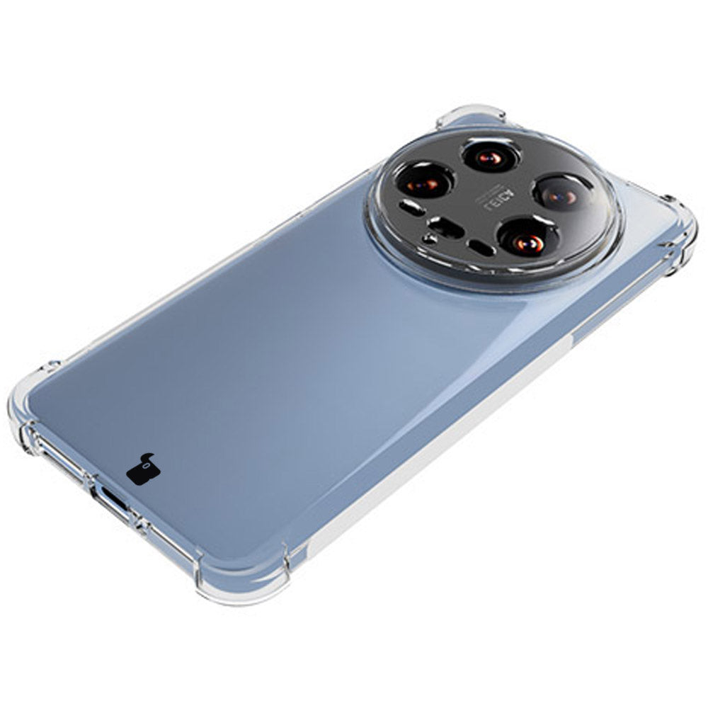 Schutzhülle + 2x Folie für Xiaomi 14 Ultra, Bizon Case Clear Pack, Transparent