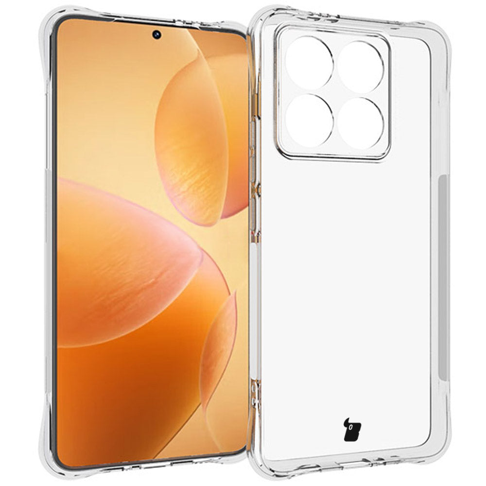 Schutzhülle + 2x gehärtetes Glas für Xiaomi 14T, Bizon Case Clear Pack, Transparent