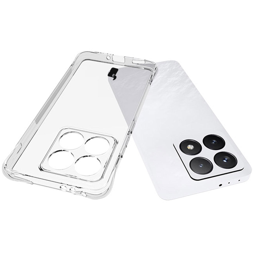 Schutzhülle + 2x gehärtetes Glas für Xiaomi 14T, Bizon Case Clear Pack, Transparent