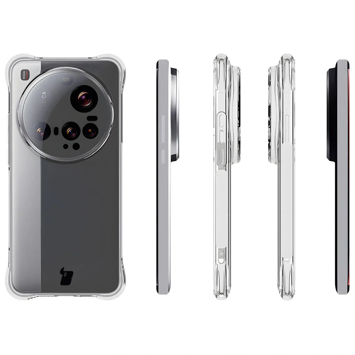 Handyhülle + 2x Folie für Xiaomi 15 Ultra, Bizon Case Clear Pack, Transparent
