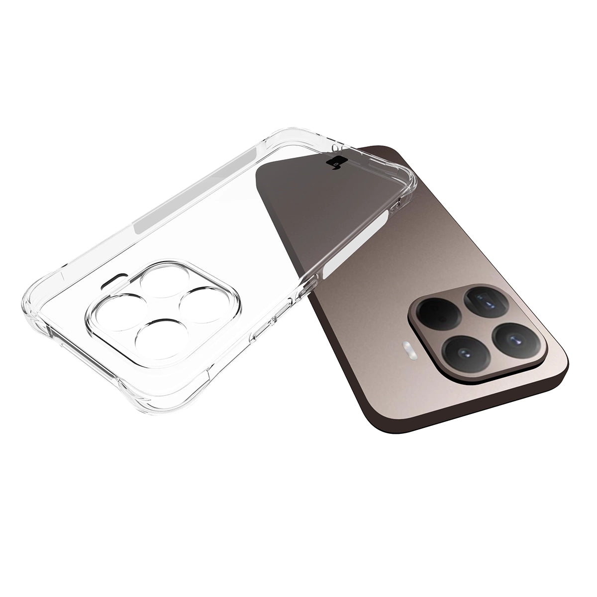 Schutzhülle + 2x gehärtetes Glas für Xiaomi 17T Pro, Bizon Case Clear Pack, Transparent