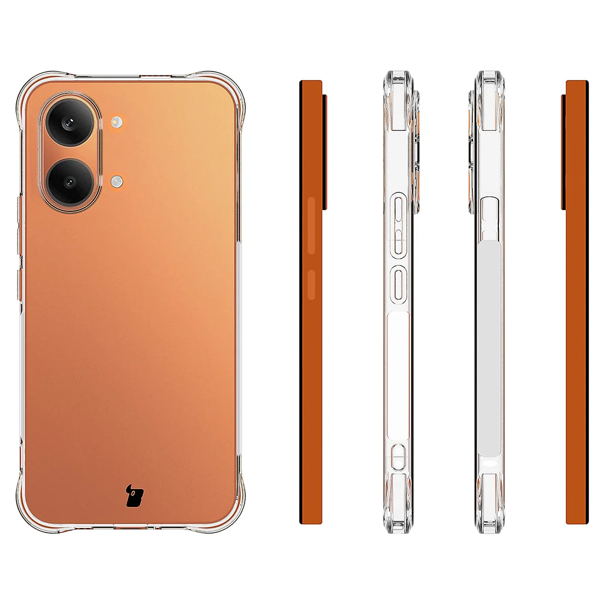 Schutzhülle + 2x gehärtetes Glas für Xiaomi POCO X8 Pro Max, Bizon Case Clear Pack, Transparent