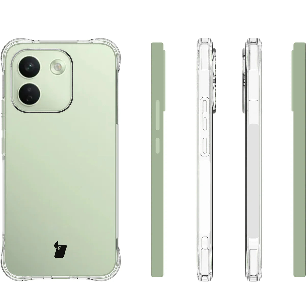 Schutzhülle + 2x gehärtetes Glas für Xiaomi Redmi Note 17 Pro Max 5G, Bizon Case Clear Pack, Transparent (4/8)