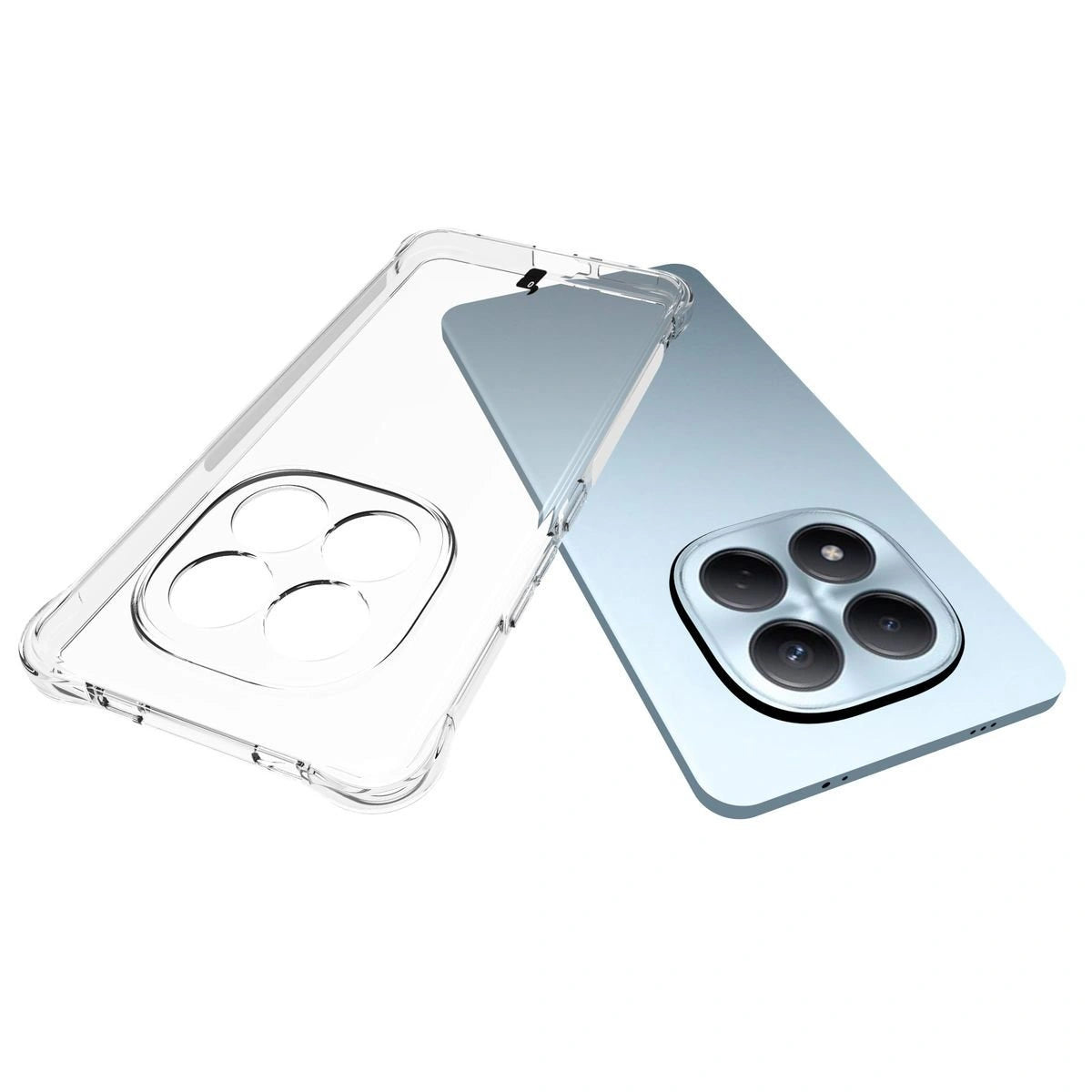 Handyhülle + 2x Folie für Xiaomi Redmi Note 15 Pro 4G, Bizon Case Clear Pack, Transparent