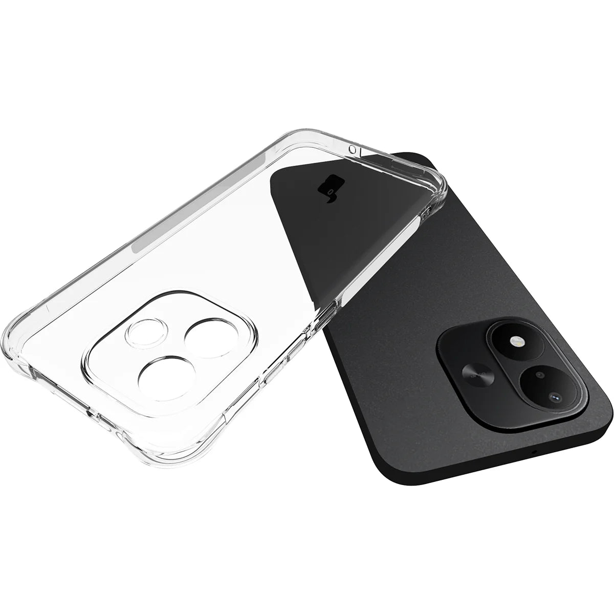 Schutzhülle + 2x gehärtetes Glas für Xiaomi Redmi Note 17 4G/5G, Bizon Case Clear Pack, Transparent (5/9)