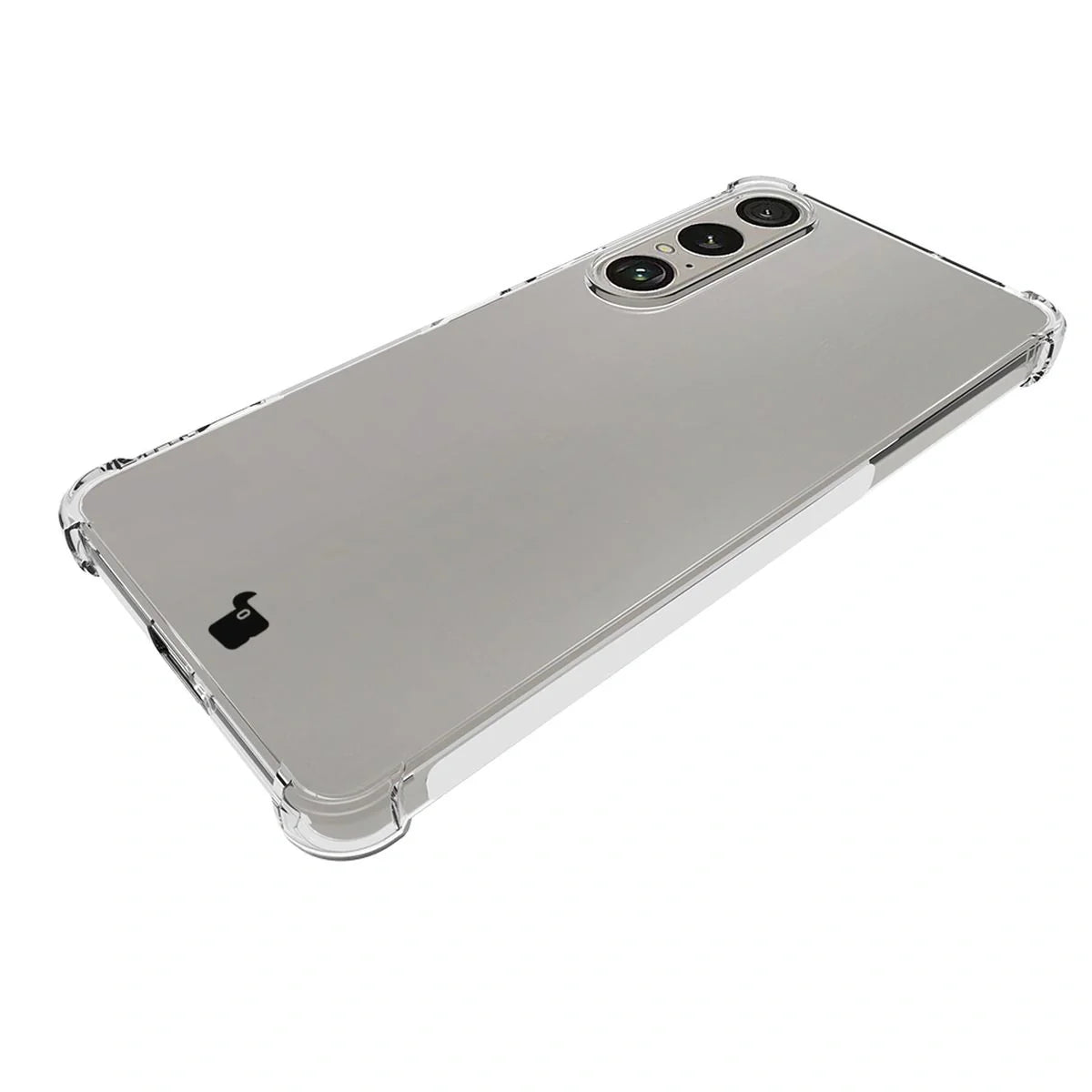 Schutzhülle + 2x gehärtetes Glas + Kameraschutz für Sony Xperia 1 VII, Bizon Case Clear Pack, Transparent