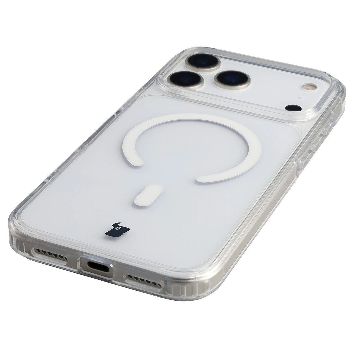 Handyhülle mit Magnetring für iPhone 18 Pro Max / 17 Pro Max, Bizon Case CrystalO, Transparent (6/7)