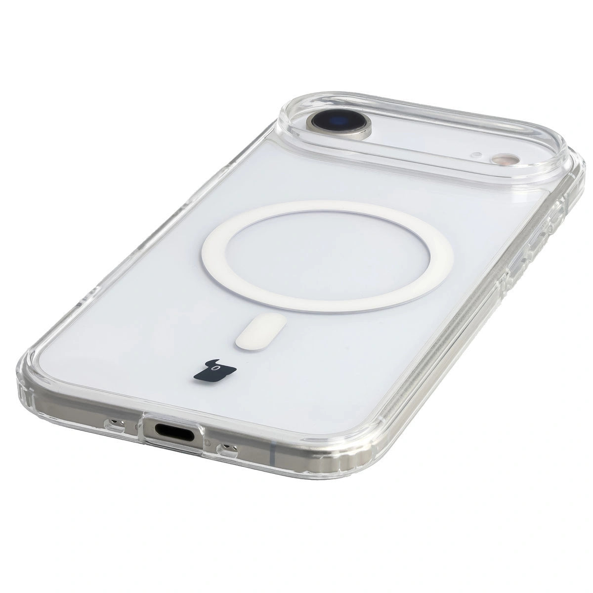 Handyhülle mit Magnetring für iPhone Air, Bizon Case CrystalO, Transparent