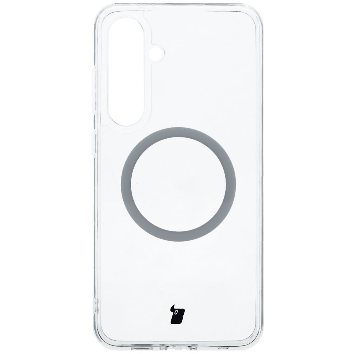 Handyhülle mit Magnetring für Galaxy S24 FE, Bizon Case CrystalO, Transparent