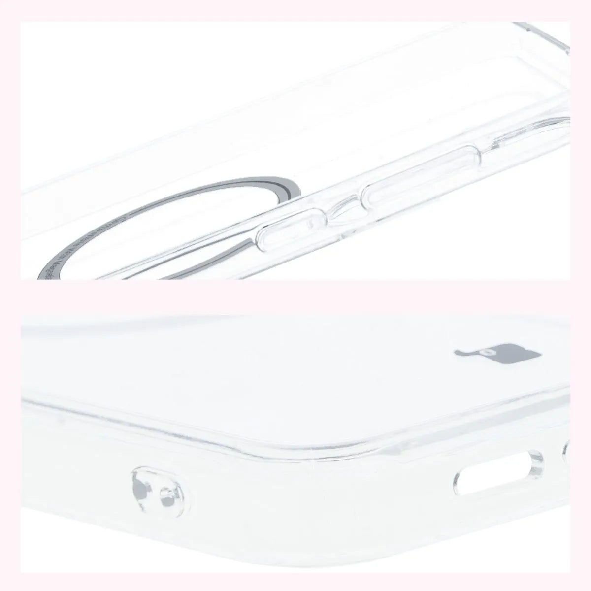 Handyhülle mit Magnetring für Galaxy S24 FE, Bizon Case CrystalO, Transparent