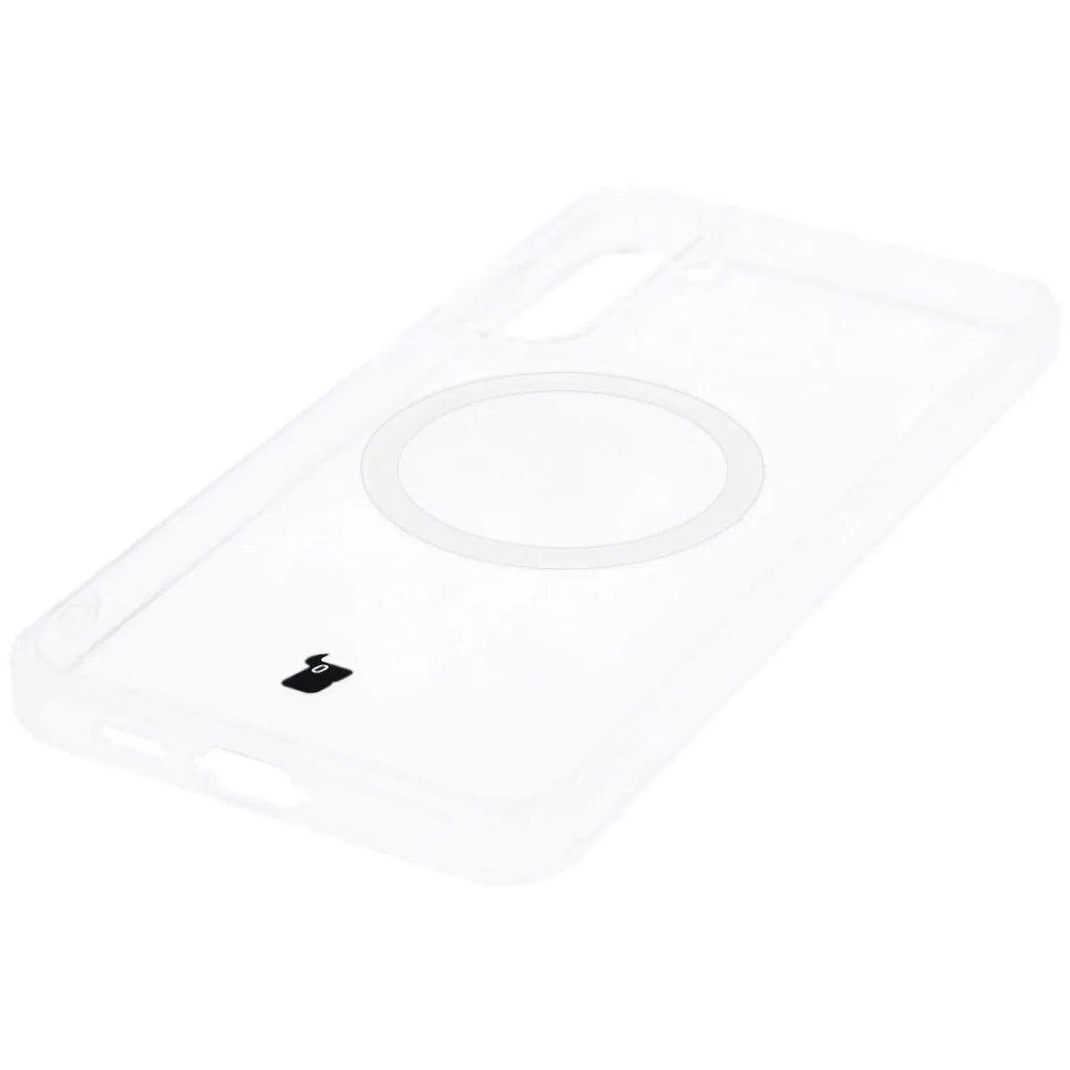Handyhülle mit Magnetring für Galaxy S24 FE, Bizon Case CrystalO, Transparent