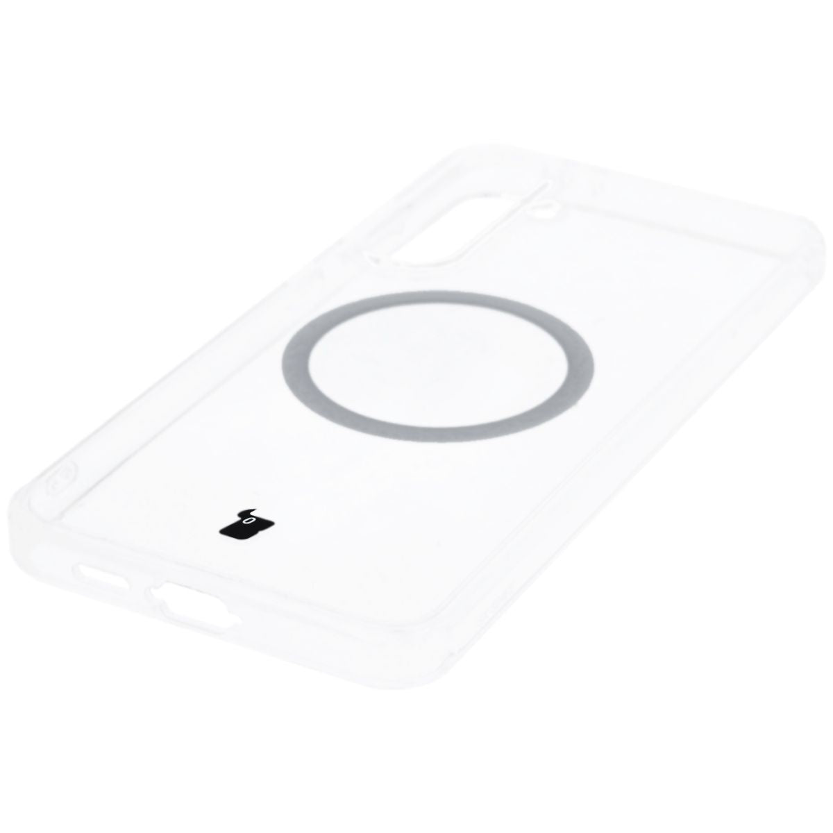 Handyhülle mit Magnetring für Galaxy S24 FE, Bizon Case CrystalO, Transparent