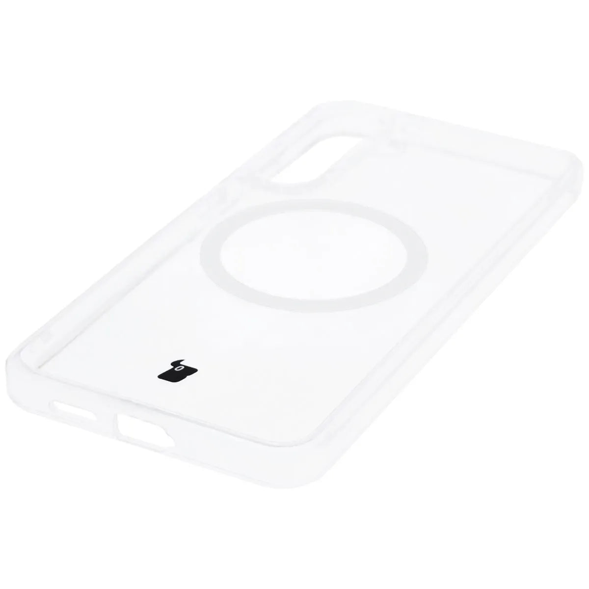 Handyhülle mit Magnetring für Galaxy S25 Plus, Bizon Case CrystalO, Transparent