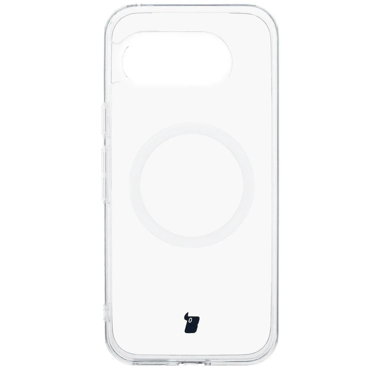 Handyhülle mit Magnetring für Google Pixel 9a, Bizon Case CrystalO, Transparent