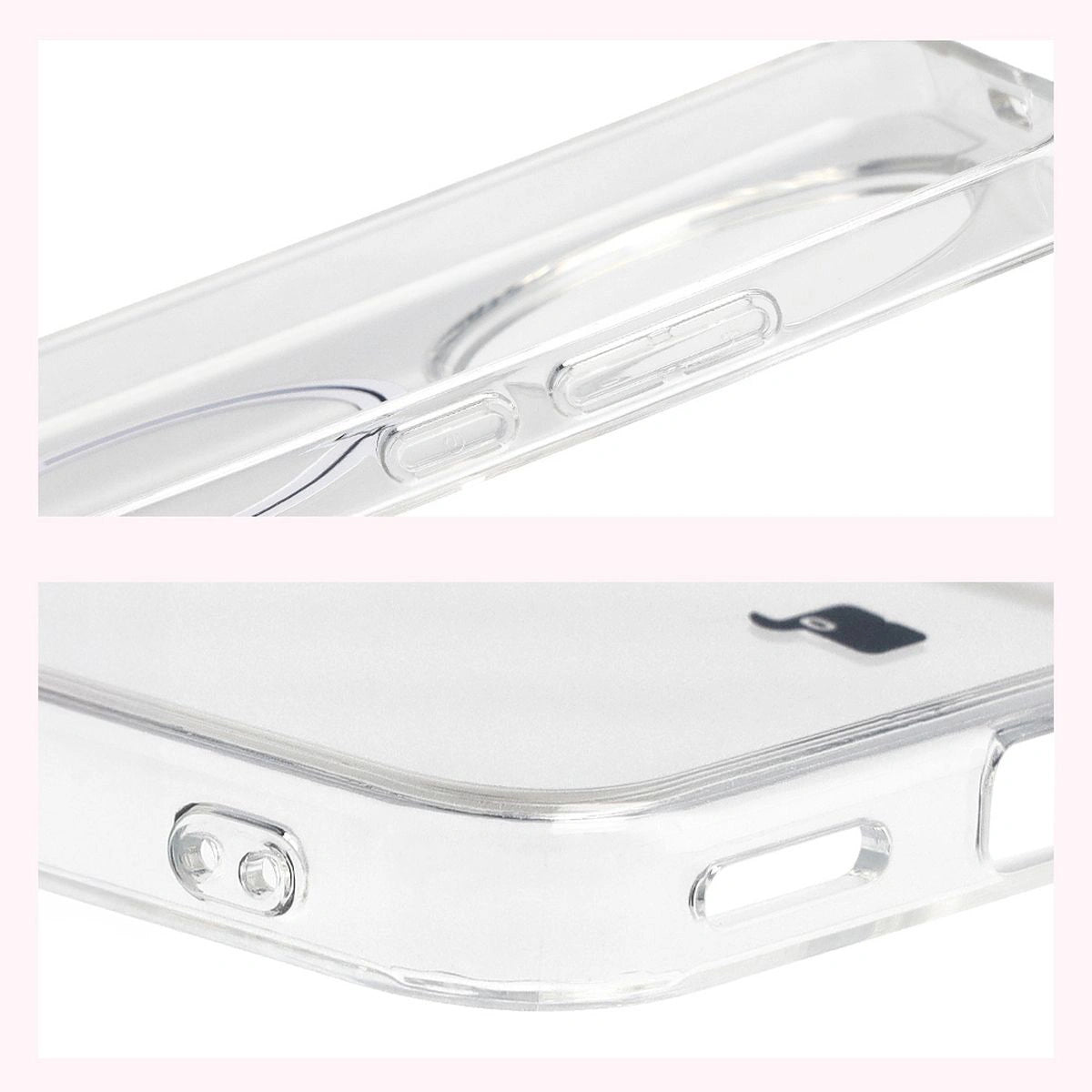 Handyhülle mit Magnetring für Honor Magic8 Lite, Bizon Case CrystalO, Transparent