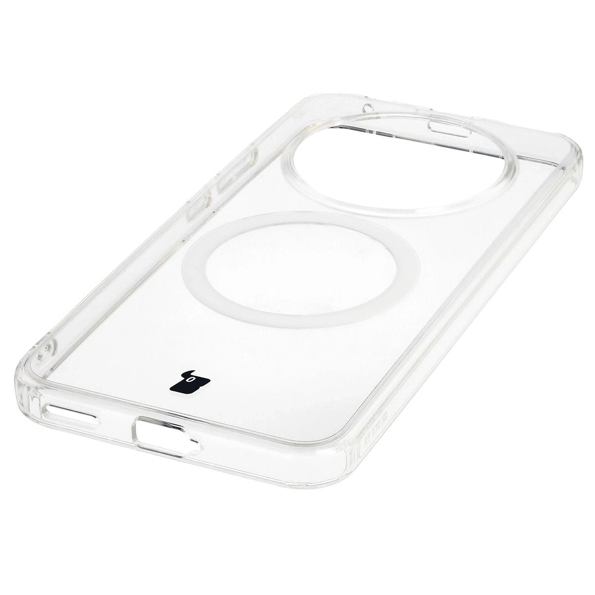 Handyhülle mit Magnetring für Honor Magic8 Lite, Bizon Case CrystalO, Transparent