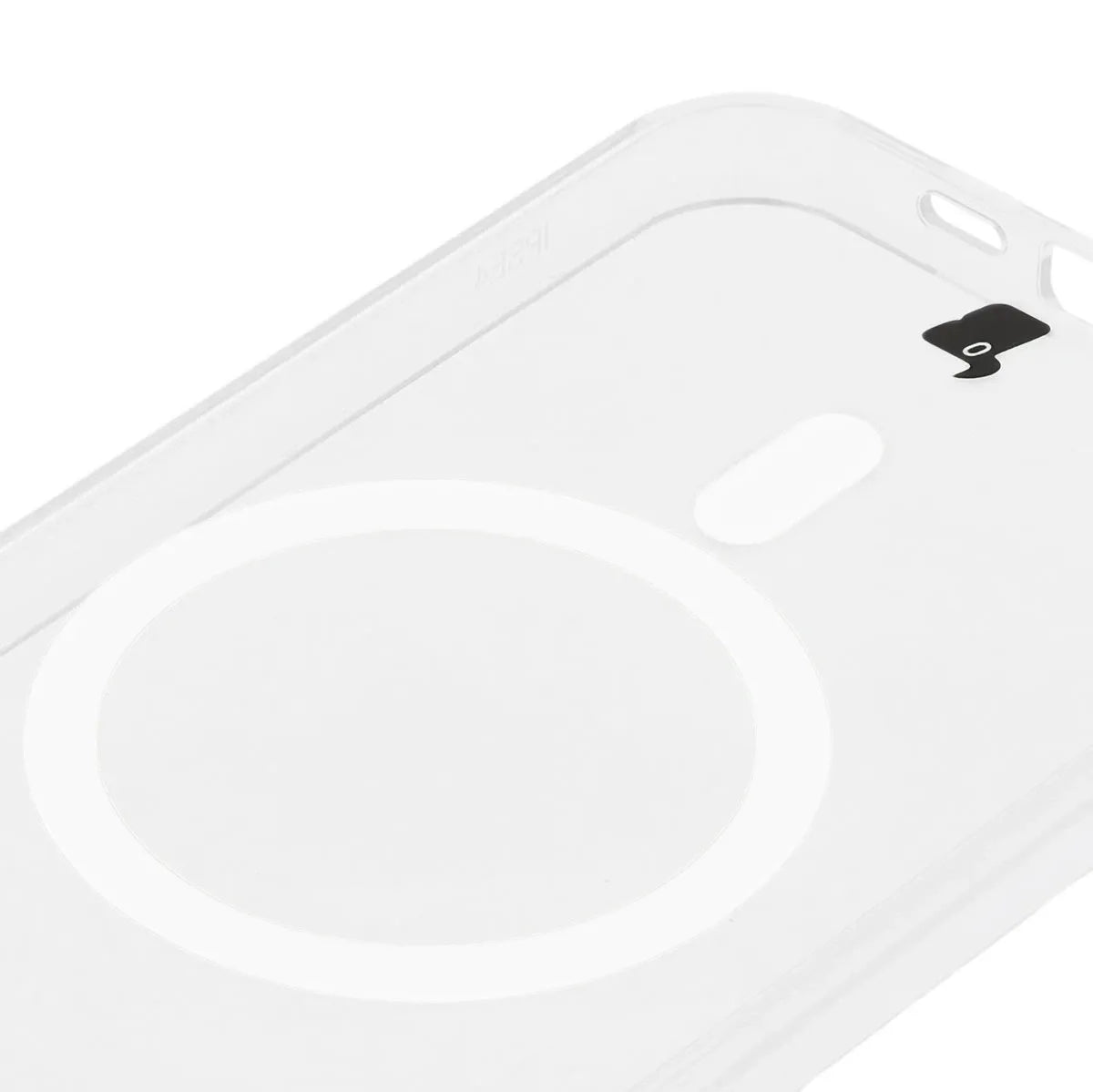 Handyhülle mit Magnetring für iPhone 17e / 16e, Bizon Case CrystalO, Transparent