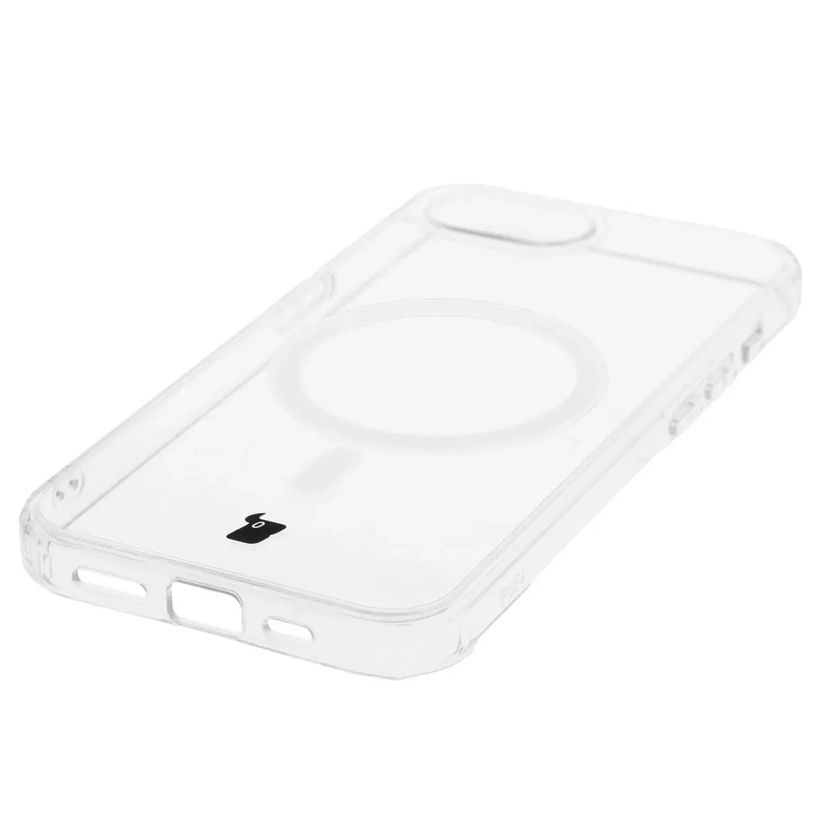 Handyhülle mit Magnetring für iPhone 17e / 16e, Bizon Case CrystalO, Transparent