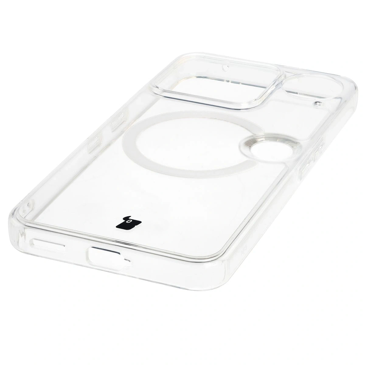 Handyhülle mit Magnetring für Nothing Phone (3), Bizon Case CrystalO, Transparent