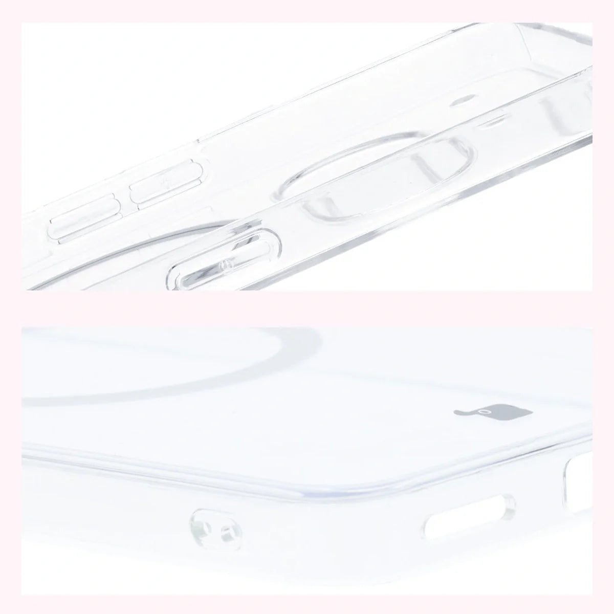 Handyhülle mit Magnetring für Nothing Phone (3a), Bizon Case CrystalO, Transparent