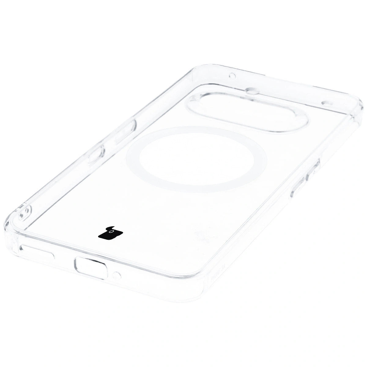 Handyhülle mit Magnetring für Nothing Phone (3a), Bizon Case CrystalO, Transparent