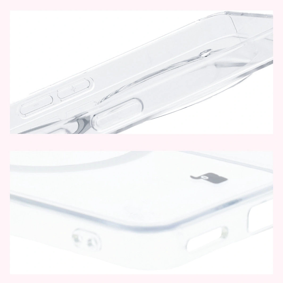 Handyhülle mit Magnetring für Nothing Phone (3a) Pro, Bizon Case CrystalO, Transparent