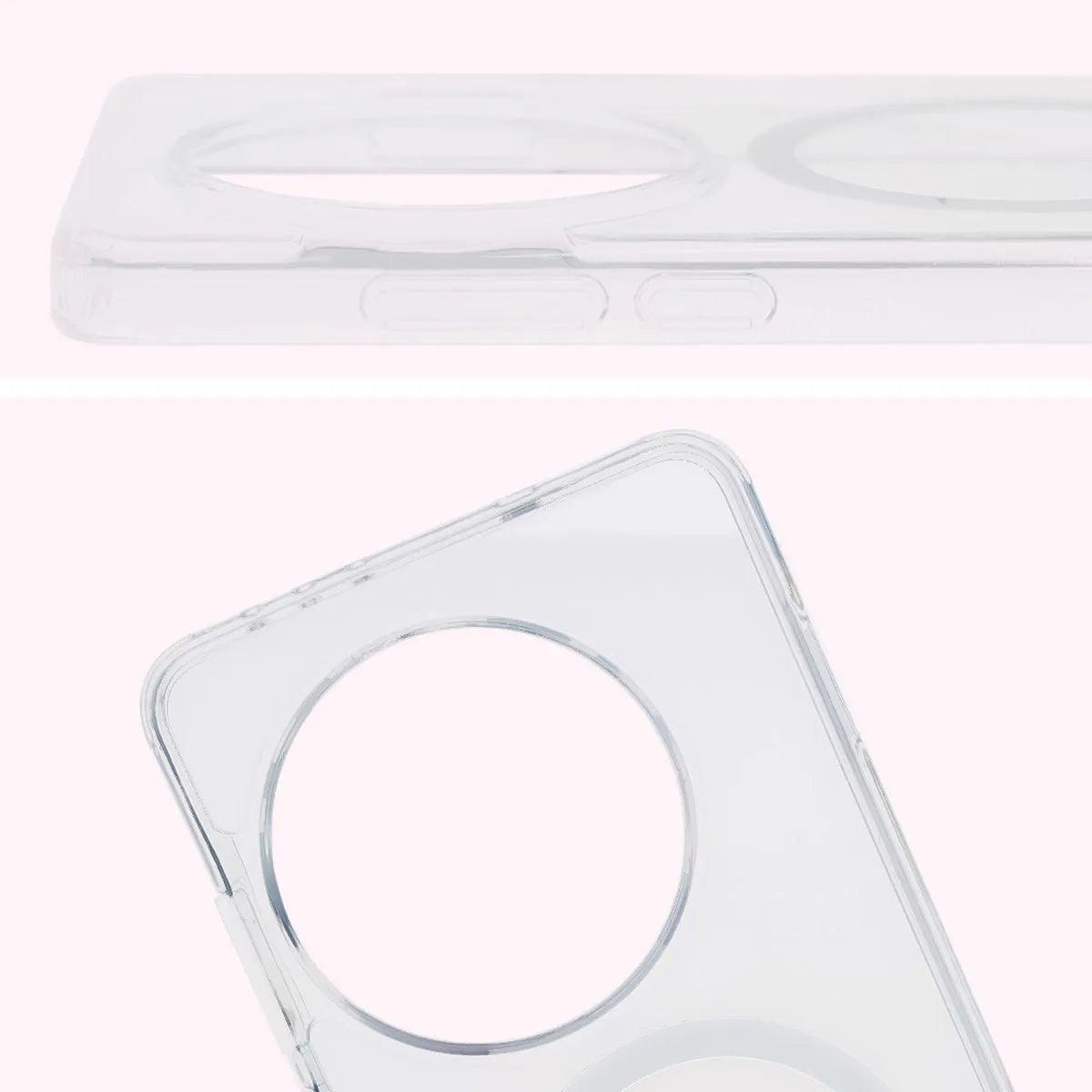 Handyhülle mit Magnetring für OnePlus 13R, Bizon Case CrystalO, Transparent