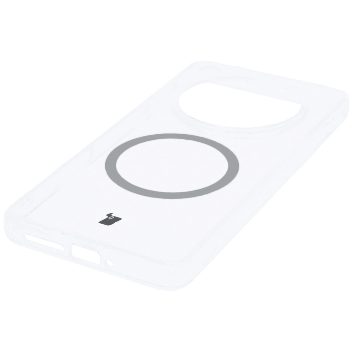 Handyhülle mit Magnetring für Oppo Find X8 Pro, Bizon Case CrystalO, Transparent