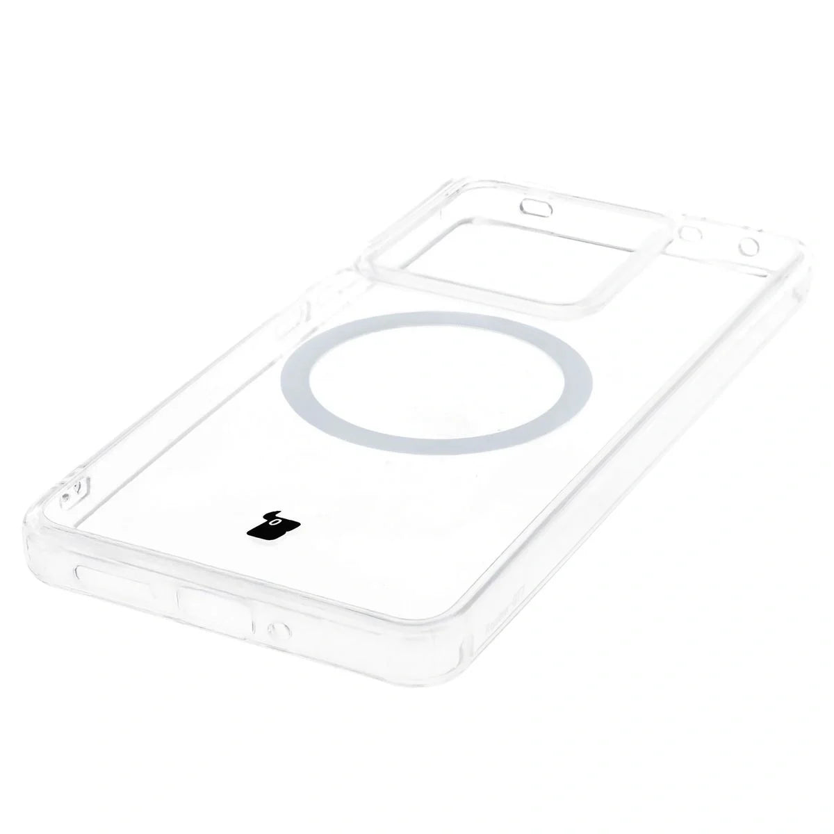 Handyhülle mit Magnetring für Realme GT 7 / 7T, Bizon Case CrystalO, Transparent