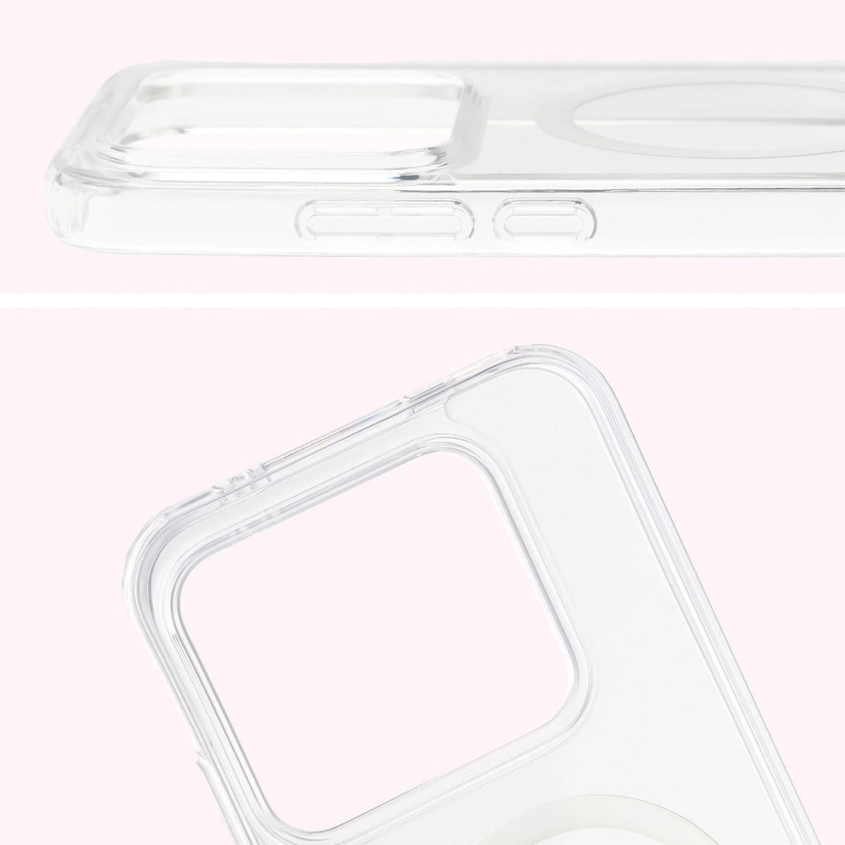 Handyhülle mit Magnetring für Realme GT 8 Pro, Bizon Case CrystalO, Transparent