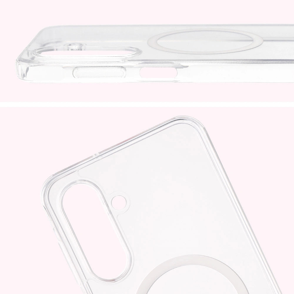 Handyhülle mit Magnetring für Galaxy A17 5G, Bizon Case CrystalO, Transparent