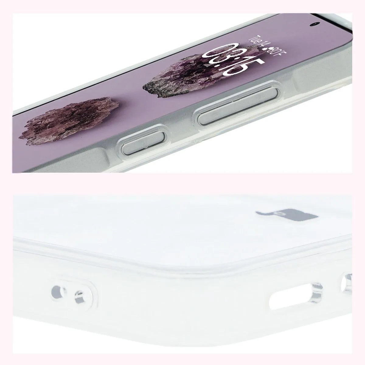 Handyhülle mit Magnetring für Galaxy A36 5G, Bizon Case CrystalO, Transparent