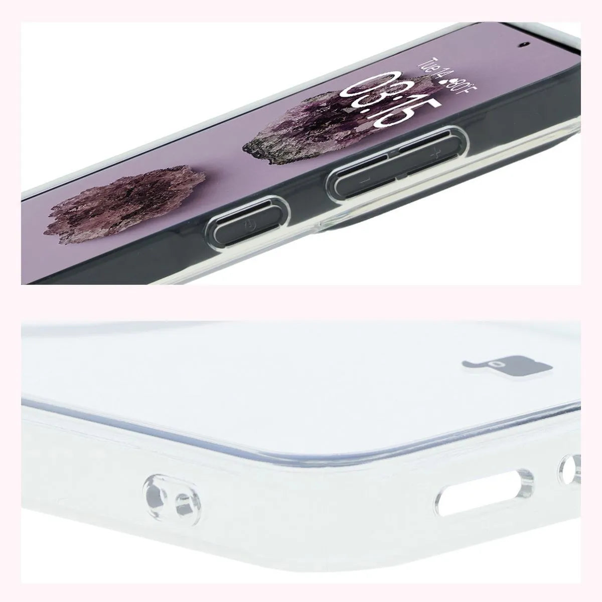Handyhülle mit Magnetring für Galaxy A56 5G, Bizon Case CrystalO, Transparent