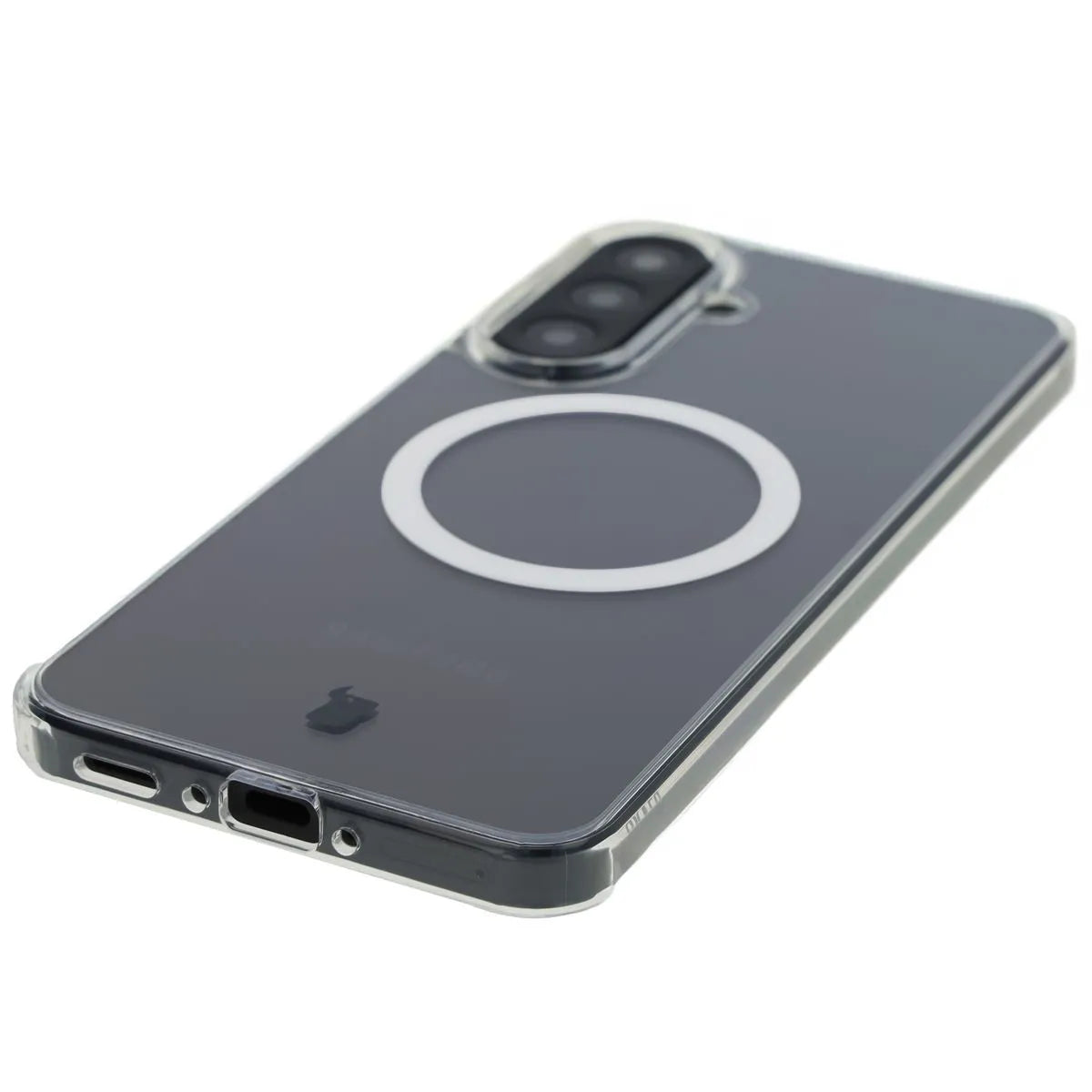 Handyhülle mit Magnetring für Galaxy A56 5G, Bizon Case CrystalO, Transparent
