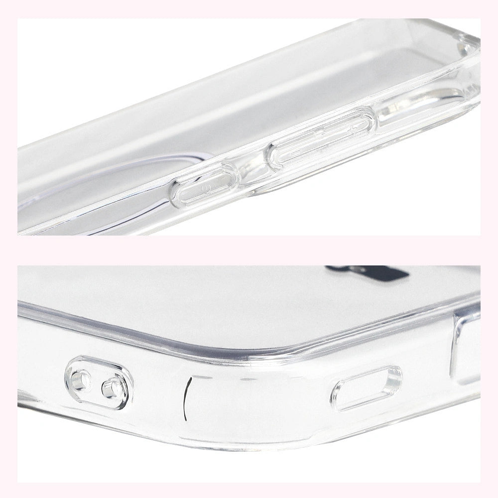 Handyhülle mit Magnetring für Galaxy S25 FE, Bizon Case CrystalO, Transparent