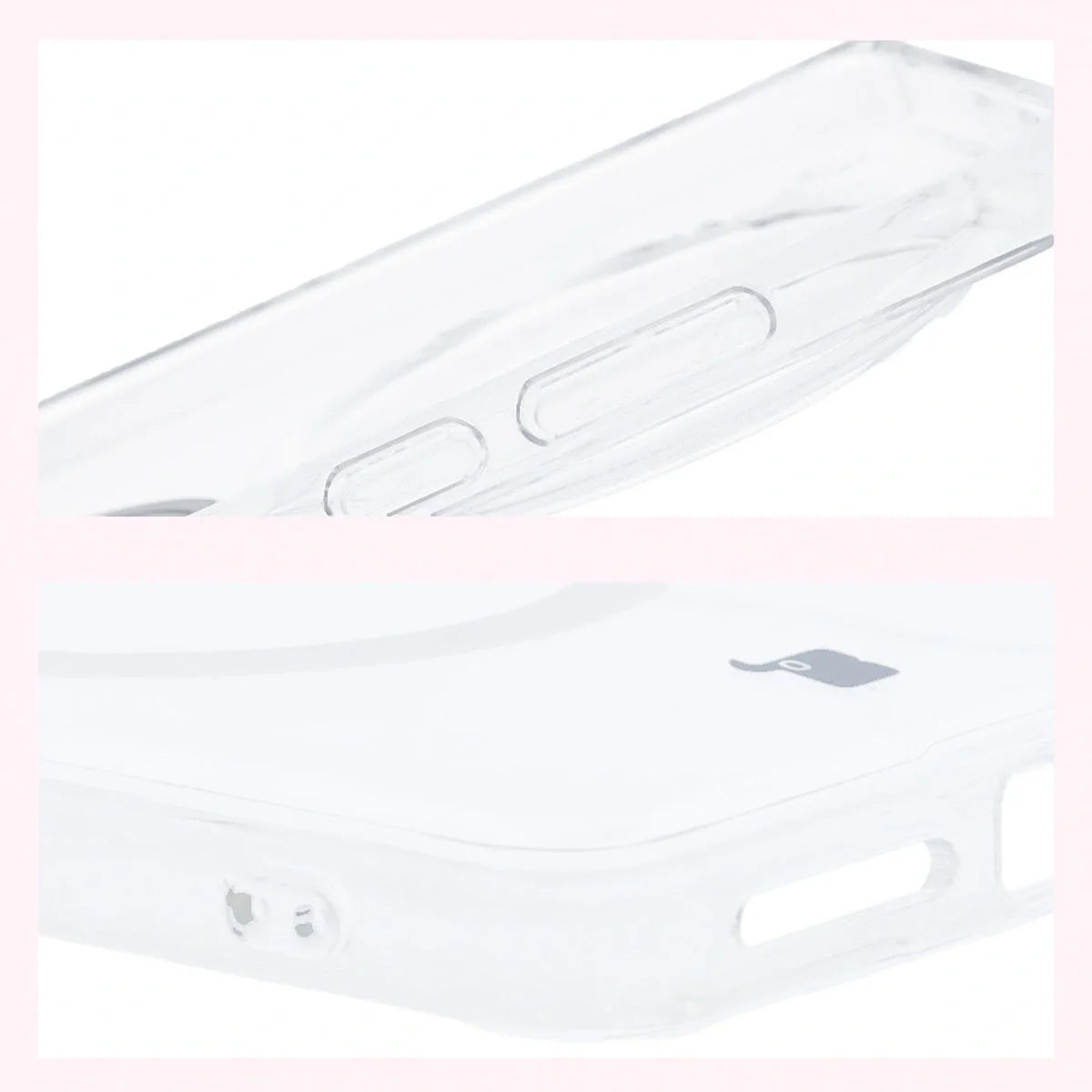 Handyhülle mit Magnetring für Vivo X200 Pro, Bizon Case CrystalO, Transparent