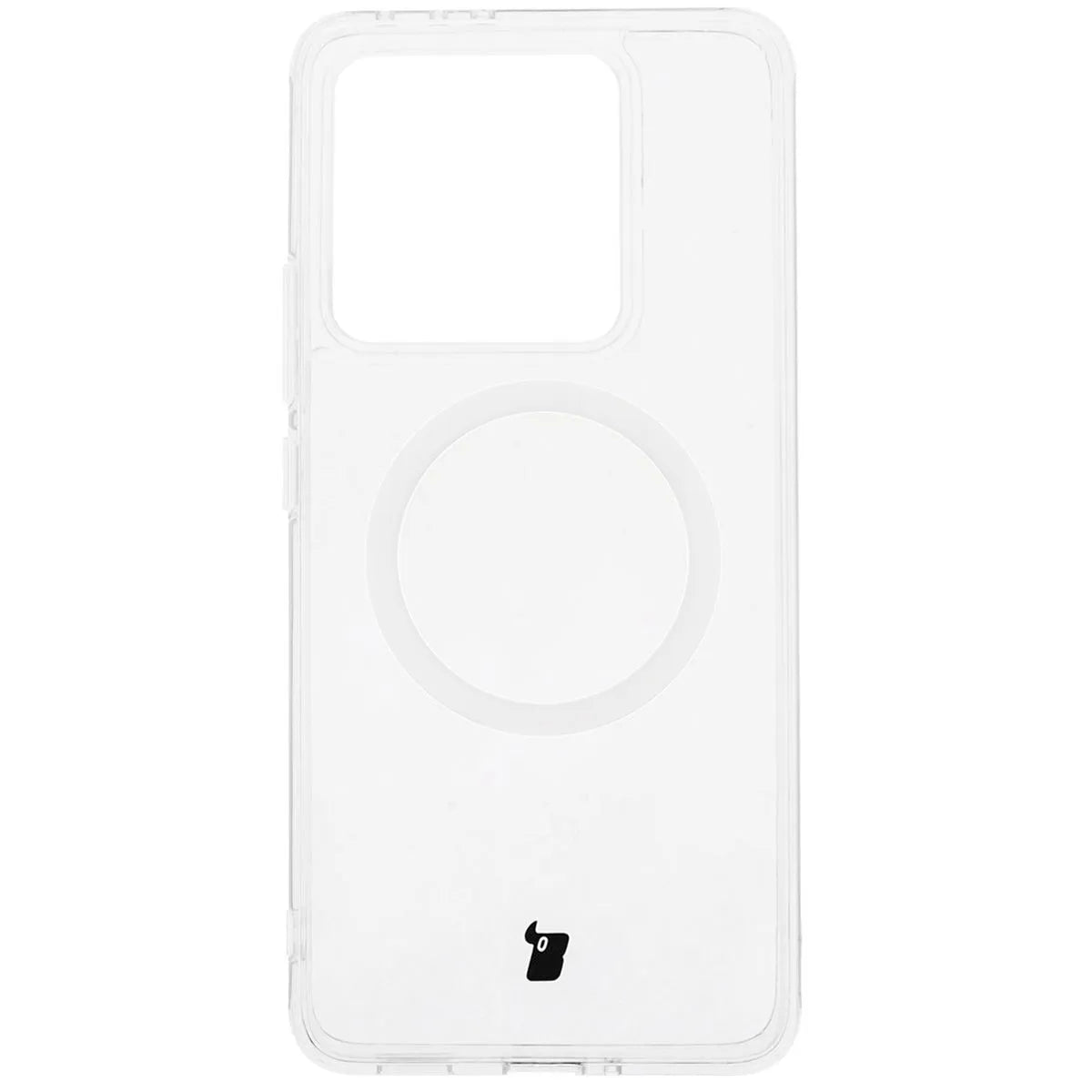 Handyhülle mit Magnetring für Xiaomi 14T, Bizon Case CrystalO, Transparent