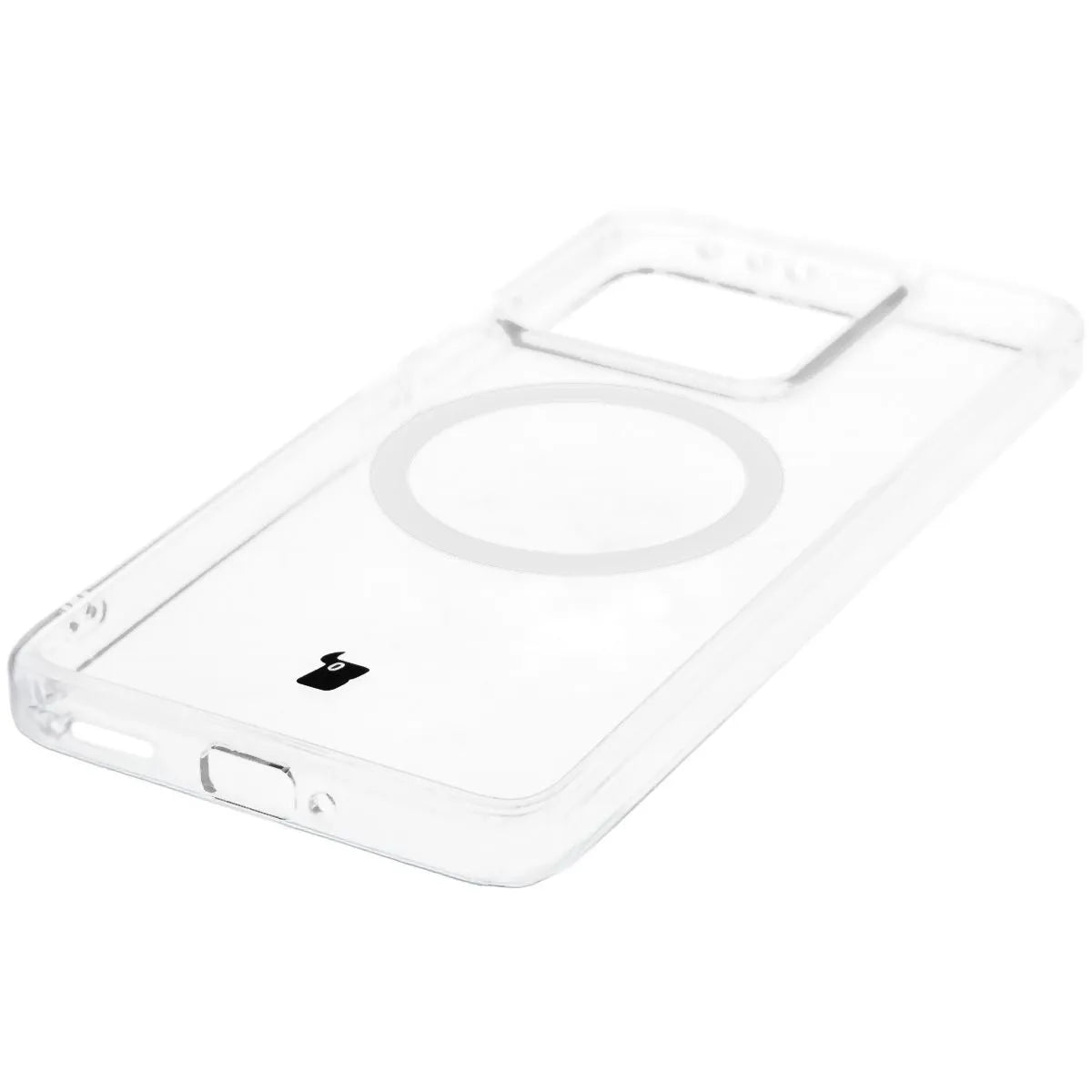 Handyhülle mit Magnetring für Xiaomi 14T, Bizon Case CrystalO, Transparent