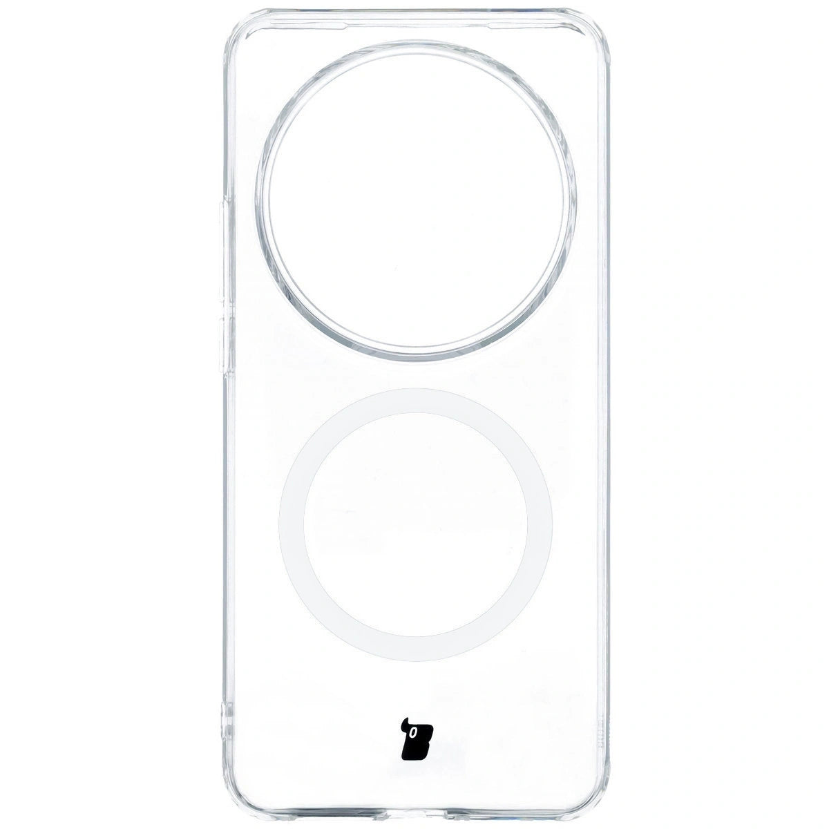 Handyhülle mit Magnetring für Xiaomi 15 Ultra, Bizon Case CrystalO, Transparent