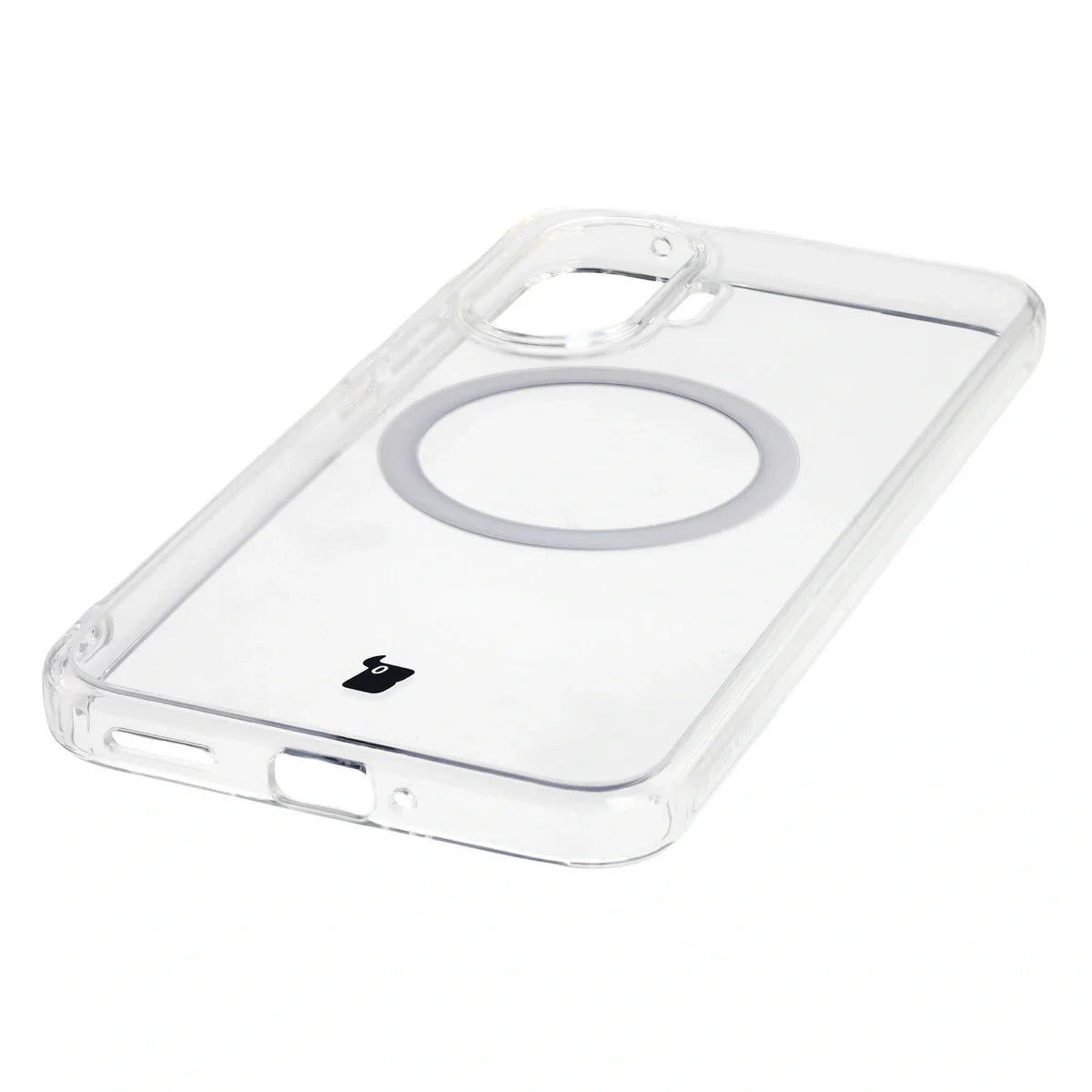 Handyhülle mit Magnetring für Xiaomi POCO F7, Bizon Case CrystalO, Transparent