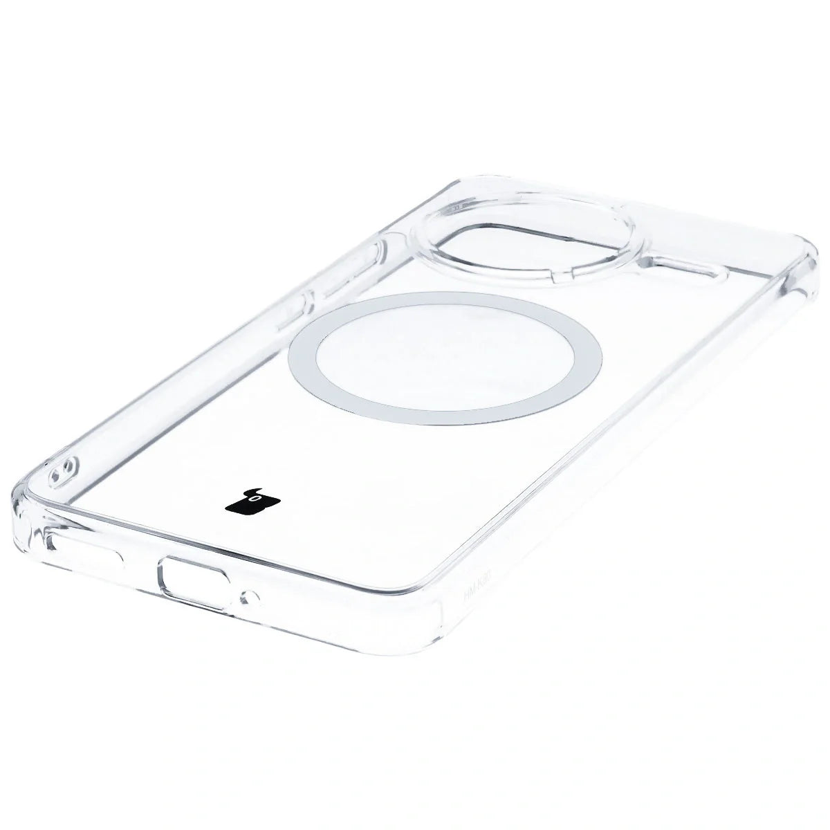 Handyhülle mit Magnetring für Xiaomi POCO F7 Pro, Bizon Case CrystalO, Transparent