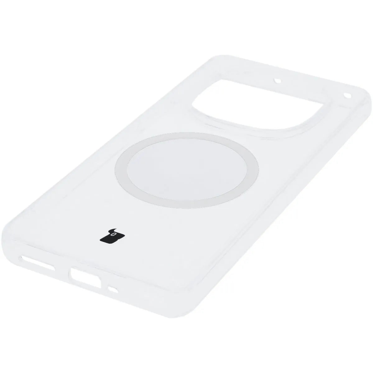 Handyhülle mit Magnetring für Xiaomi Redmi Note 14 Pro 5G / 14 Pro+ 5G / Poco X7, Bizon Case CrystalO, Transparent