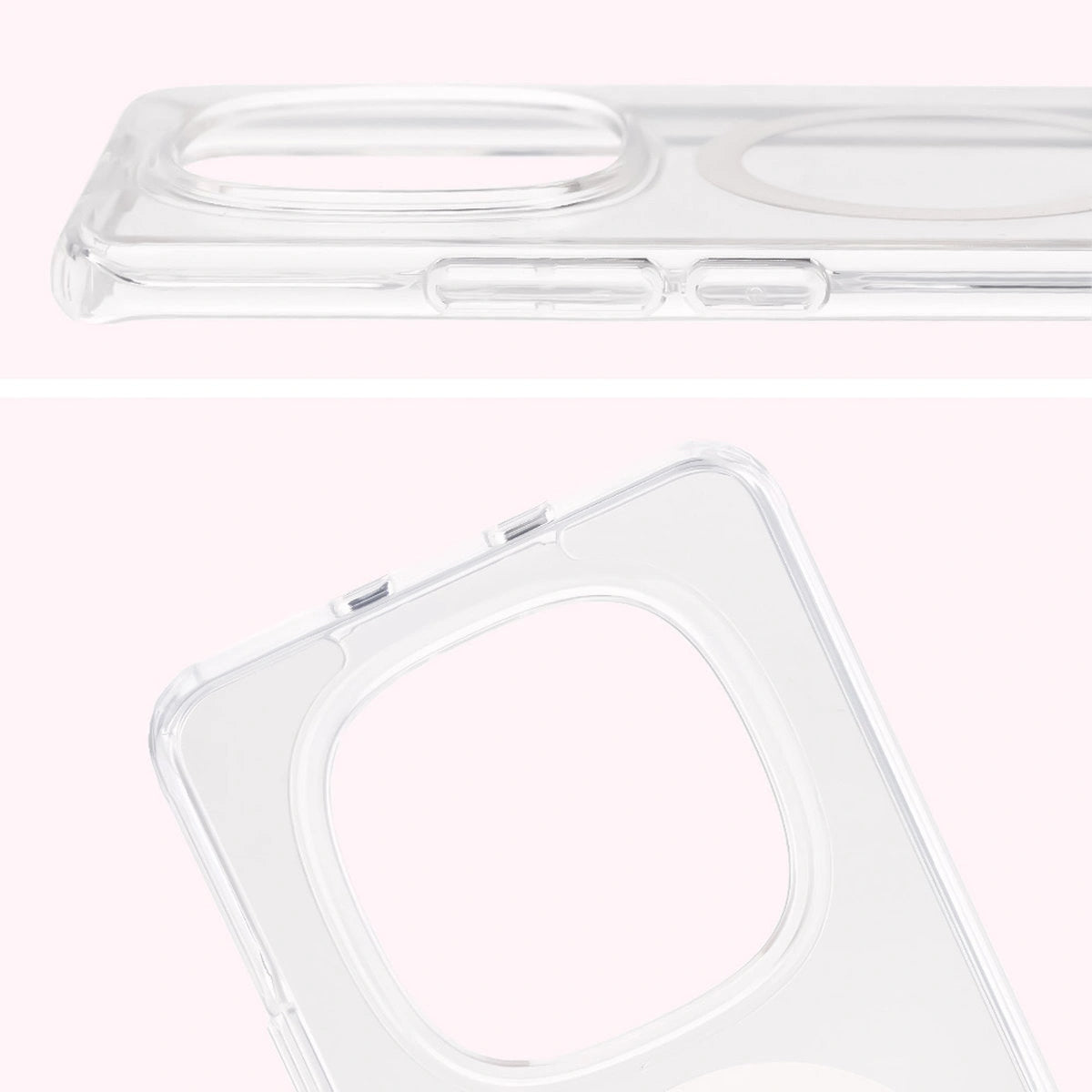 Handyhülle mit Magnetring für Xiaomi Redmi Note 15 / POCO M8 5G, Bizon Case CrystalO, Transparent